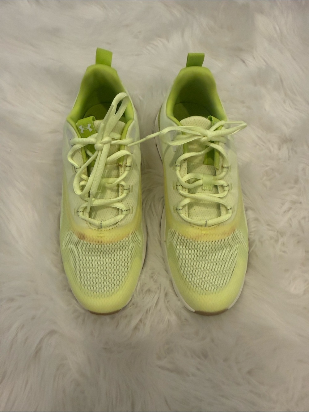 Under Armour Neon Yellow Lightweight Athletic Sneakers